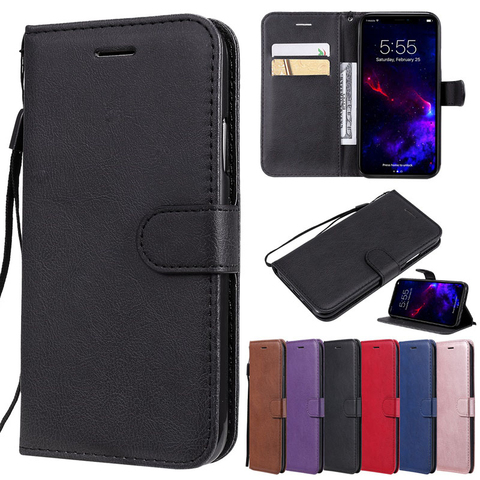 Retro Flip Case For Xiaomi Redmi Note Mi 3 4 4X 5 6 7 8 8T 9 9T 10 Pro A1 A2 A3 Lite Leather Wallet Phone Bag Stand Back Cover ► Photo 1/6