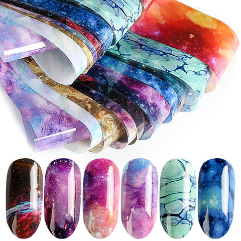 Mixed Colour Flower Nail Art transfer Foil