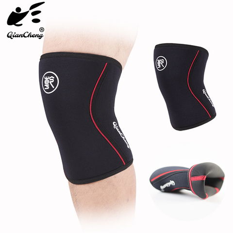 Gym training squat weightlifting knee pads Support high performance 7mm neoprene Optimal knee pads for weight lifting strength ► Photo 1/6