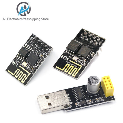 ESP01 Programmer Adapter UART GPIO0 ESP-01 Adaptater ESP8266 CH340G USB to ESP8266 Serial Wireless Wifi Developent Board Module ► Photo 1/4