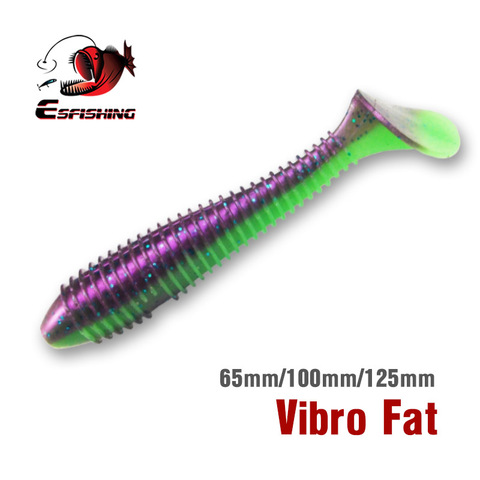 KESFISHING Lure Shad Swimbait Vibro Fat 65mm 100mm 125mm Soft Lure For Fishing Leurre Souple perfec Soft Bait Jig Pesca ► Photo 1/6