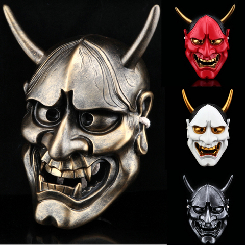 High Quality Halloween Horror Cosplay Mask Buddhism Prajna Ghost Traditional Hannya Mask Japanese Theme Party Resin Mask ► Photo 1/6