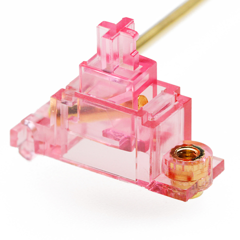 Everglide Pink Transparent Gold Plated Pcb screw in Stabilizer for Custom Mechanical Keyboard gh60 xd64 xd84 6.25x 2x 7x xd87 ► Photo 1/6