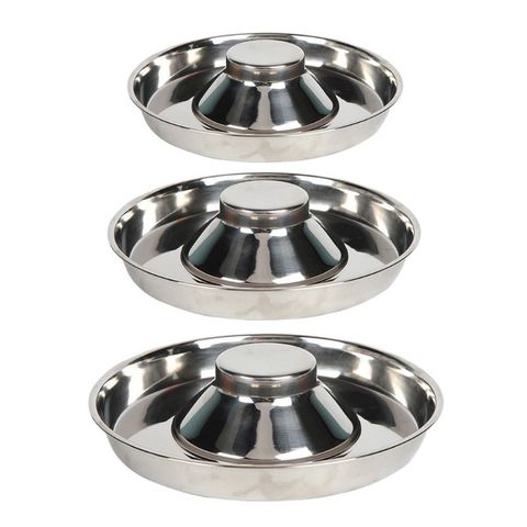 Stainless Steel Pet Dog Bowl Puppy Litter Food Feeding Dish Feeder Water Bowl B85C ► Photo 1/6