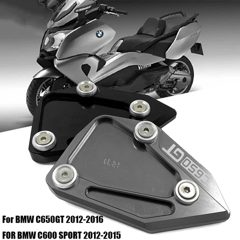 For BMW C600 SPORT C650GT C 650 GT 2012-2015 CNC Kickstand Side Stand Extension Foot Pad Support Plate Motorcycle Accessories ► Photo 1/6