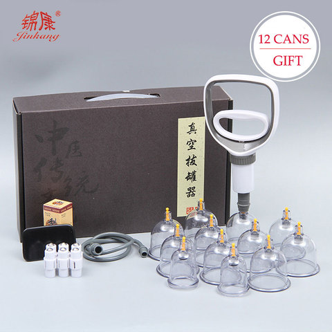 24 Cans Vacuum Cupping Massage Set  Chinese Medicine Physiotherapy Healthy Care Anti-Cellulite Suction Cups For Body Massager ► Photo 1/6