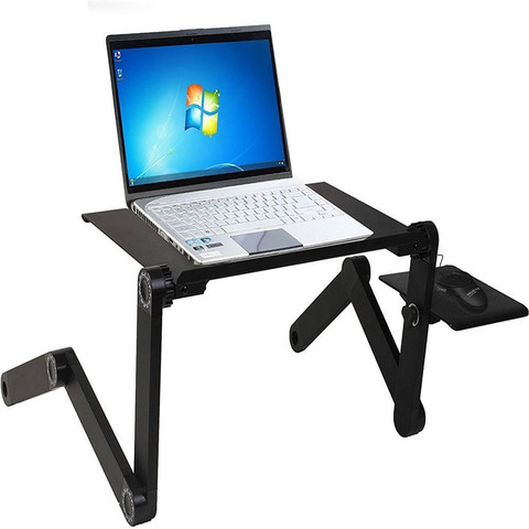 K-STAR Portable Computer Desk Adjustable Laptop Computer Desk Folding Computer Desk Ventilation Lift Bracket Tray Bed Table ► Photo 1/6