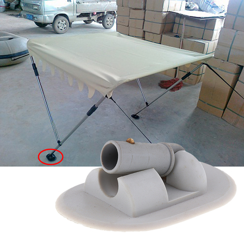 2 Pcs Boat Sun Shade Base Inflatable Fishing Yacht PVC Awning/Sun Shade Deck Mount 180 Degree Rotate For Speedboat Fishing Boat ► Photo 1/6