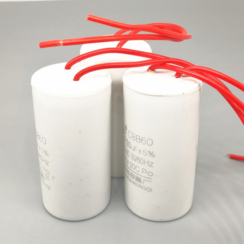 CBB60 Motor Run Capacitors 450V 3UF 4UF 5UF 6UF 8UF 10UF 12UF 15UF 18UF 20UF 25UF 30UF 35UF 40UF 45UF 50UF Spade Tabs 450VAC ► Photo 1/2