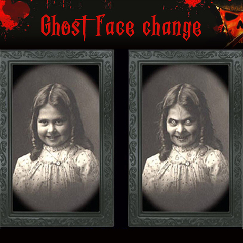 3D Human Ghost Deformation Photo Frame Bar Decoration Haunted House Props Halloween Prank Horror Toy Ghost Album ► Photo 1/6