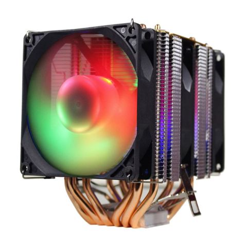 6 Heat-Pipe Dual-tower CPU Cooler RGB Light 3Pin 1/2/3 Cooling Fan for Intel AMD M5TB ► Photo 1/5