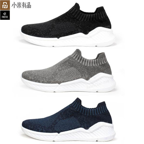 Youpin FREETIE Men Walking Shoes Flying Woven Sneaker Waterproof One-piece socks City Running Shoe Breathable Casual Shoes ► Photo 1/6