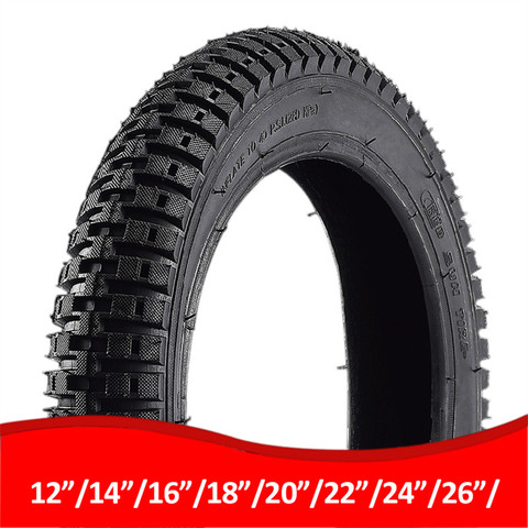 New Cycling Bicycle Tires Anti Puncture Bike Tires 12/14/16/18/20/24/26X1.75/1.95/2.4 inches Outer Tire For MTB Road Bike ► Photo 1/6