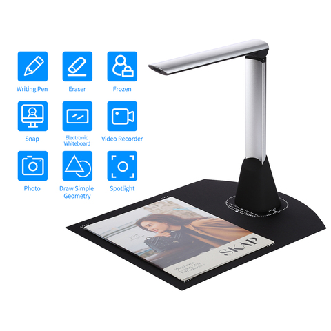 Aibecy BK34 Portable Document Camera Scanner High Speed 5MP Max A4 Size Book Scanner with LED Support 7 Languages for Office ► Photo 1/6