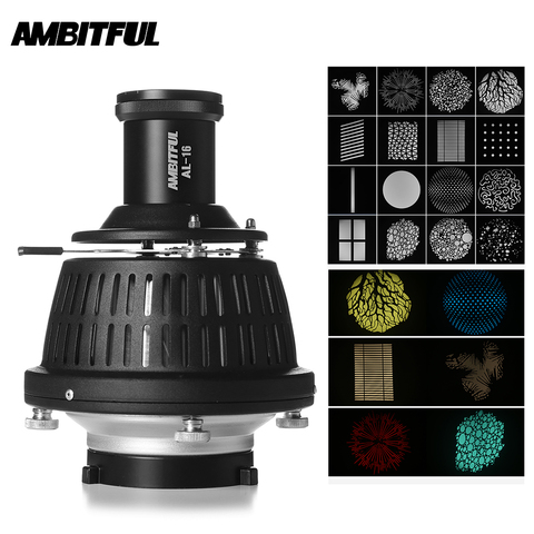 AMBITFUL AL-16 Focalize Conical Snoot Optical Condenser Art Special Effects Shaped Beam Light Cylinder with Shape and Color Gel ► Photo 1/6