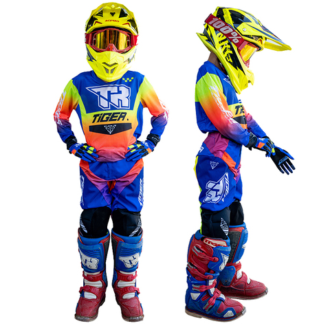 Kids Motor Jersey Children's clothing Mountain Pants Outdoor Sportswear scooter Skates Motorbikes Motocross Suit ► Photo 1/6