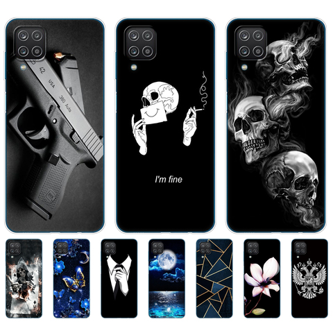 For Samsung A12 Case Soft Silicon Tpu Back Phone Cover For Samsung Galaxy A12 GalaxyA12 A 12 SM-A125F a125 Bumper 6.5inch black ► Photo 1/6