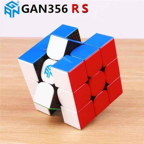 GAN 356 R S, 3x3 Speed Cube Puzzle Cube Magic GAN Cube, Stickerless