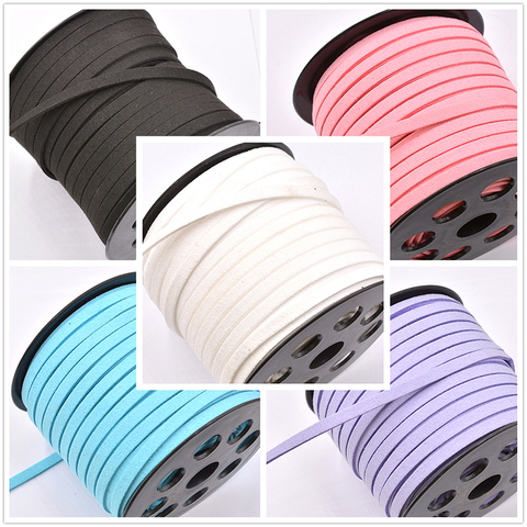 New 5mm 5meter/Lot Suede Braided Cord Korean Velvet Leather Handmade Beading Cords for Jewelry Making Supplies DIY Bracelet ► Photo 1/4