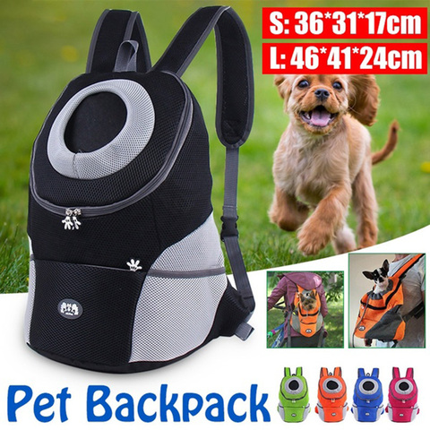 Pet Dog Carrier Pet Backpack Bag Portable Travel Bag Pet Dog Front Bag Mesh Outdoor Hiking Head Out Double Shoulder Sports NEW ► Photo 1/6
