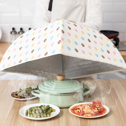 70cm Meal Cover Kitchen Cover Dish Foldable Insulation Table Cover Leftover Food Dust Cover Home Cover Vegetable Cover Umbrella ► Photo 1/6