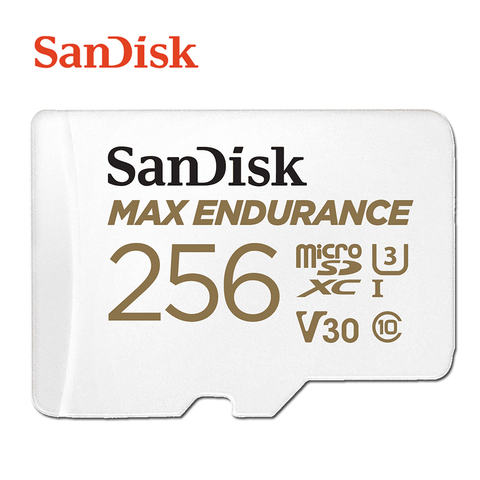 SanDisk MAX ENDURANCE micro SD Card 32GB 64GB 128GB 256GB High Endurance Video Monitoring Memory Card C10 U3 V30 4K for drones ► Photo 1/6