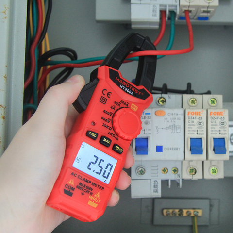 Habotest Electrician Tool Mini Digital Clamp Meter Current Voltage Ampere NCV Ohm Tester Ammeter Multimeter ► Photo 1/6