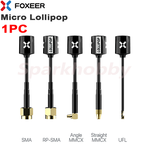 1PC FOXEER Micro Lollipop FPV VTX Antenna 5.8G 2.5DBi Gain SMA/RP-SMA/Angle MMCX/Straight MMCX/UFL Super Mini For RC FPV Drone ► Photo 1/6