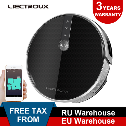 2022 LIECTROUX Robot Vacuum Cleaner C30B, Warranty 3 Year,Wet&dry,Water Tank,Brush,WiFi Mobile Remote,Smart Map, Floor, Pet home ► Photo 1/6
