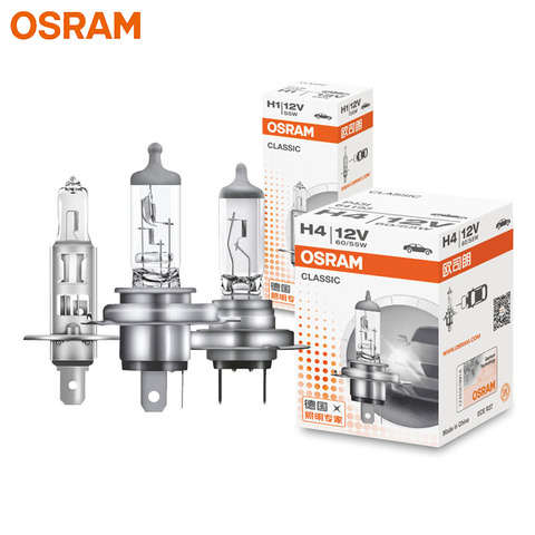 OSRAM H1 H4 H3 H7 12V Standard Lamp White Light Original Headlight Auto Fog Lamp 55W 9003 HB2 Car Halogen Bulb OEM Quality (1pc) ► Photo 1/6