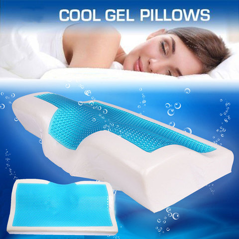 Memory Foam Gel Pillow Summer Ice-cool Pillows Orthopedic Neck Cervival Good Deep Sleeping Home Beddings подушка Slow Rebound ► Photo 1/6