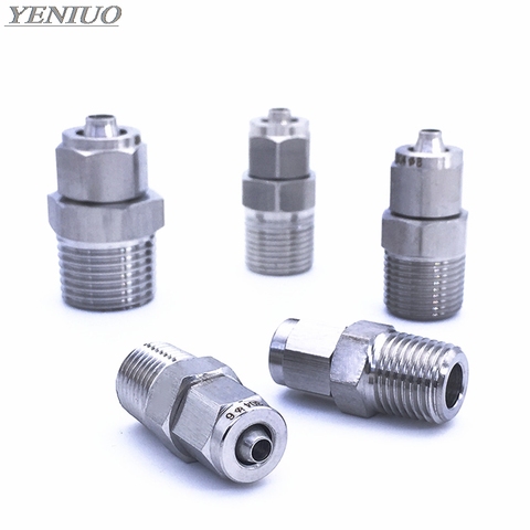Fast twist lock nut 4mm-14mm OD Tube Stainless Steel SS 304 Pipe Fittings Connector 1/8