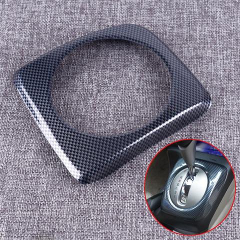 Carbon Fiber Style HIPS Interior Console Gear Shift Panel Cover Trim Frame Fit For Honda Civic 2006 2007 2008 2009 2010 2011 AT ► Photo 1/3