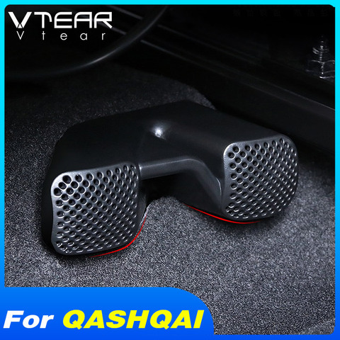 Vtear for Nissan Qashqai J11 Dualis 2 J10 air outlet cover car accessories rear under seat interior air vent net frame part 2022 ► Photo 1/6