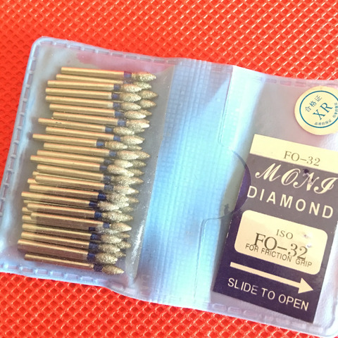 50pcs Dental Diamond FG High Speed Burs for Polishing Smoothing SF/BR/FO/TF SERIES Dental Burs 1.60mm ► Photo 1/6