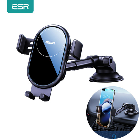 ESR Qi Wireless Car Charger Phone Holder 15W Fast Wireless Charger for iPhone SE 2022 11 Pro X XR XS Max for Samsung huawei Mi ► Photo 1/6