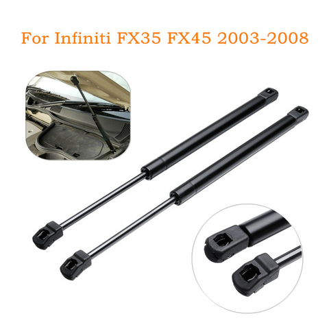 Pair Front Engine Cover Bonnet Hood Shock Lift Struts Bars Supports Arm Gas Hydraulic SG371003 For Infiniti FX35 FX45 2003-2008 ► Photo 1/6