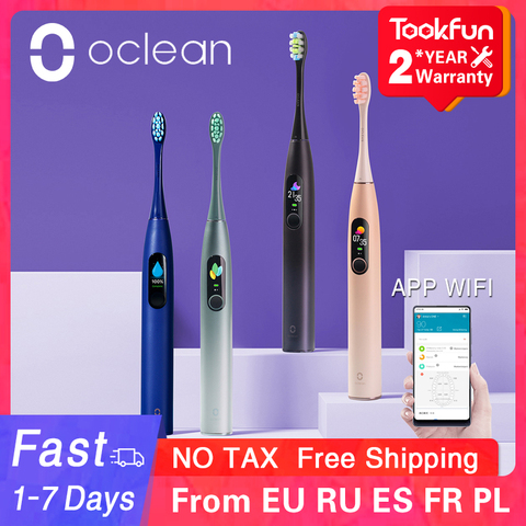 Oclean X Pro Sonic Electric Toothbrush Whitening Teeth vibrator Wireless Charge 40 days works Smart APP Ultrasonic Check teeth ► Photo 1/6