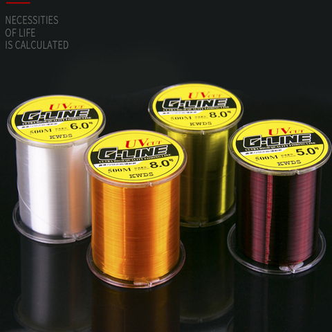 500M Nylon Fishing Line Super Strong Monofilament line fluorocarbon coated Japanese Material Saltwater Carp Fishing leader line ► Photo 1/6