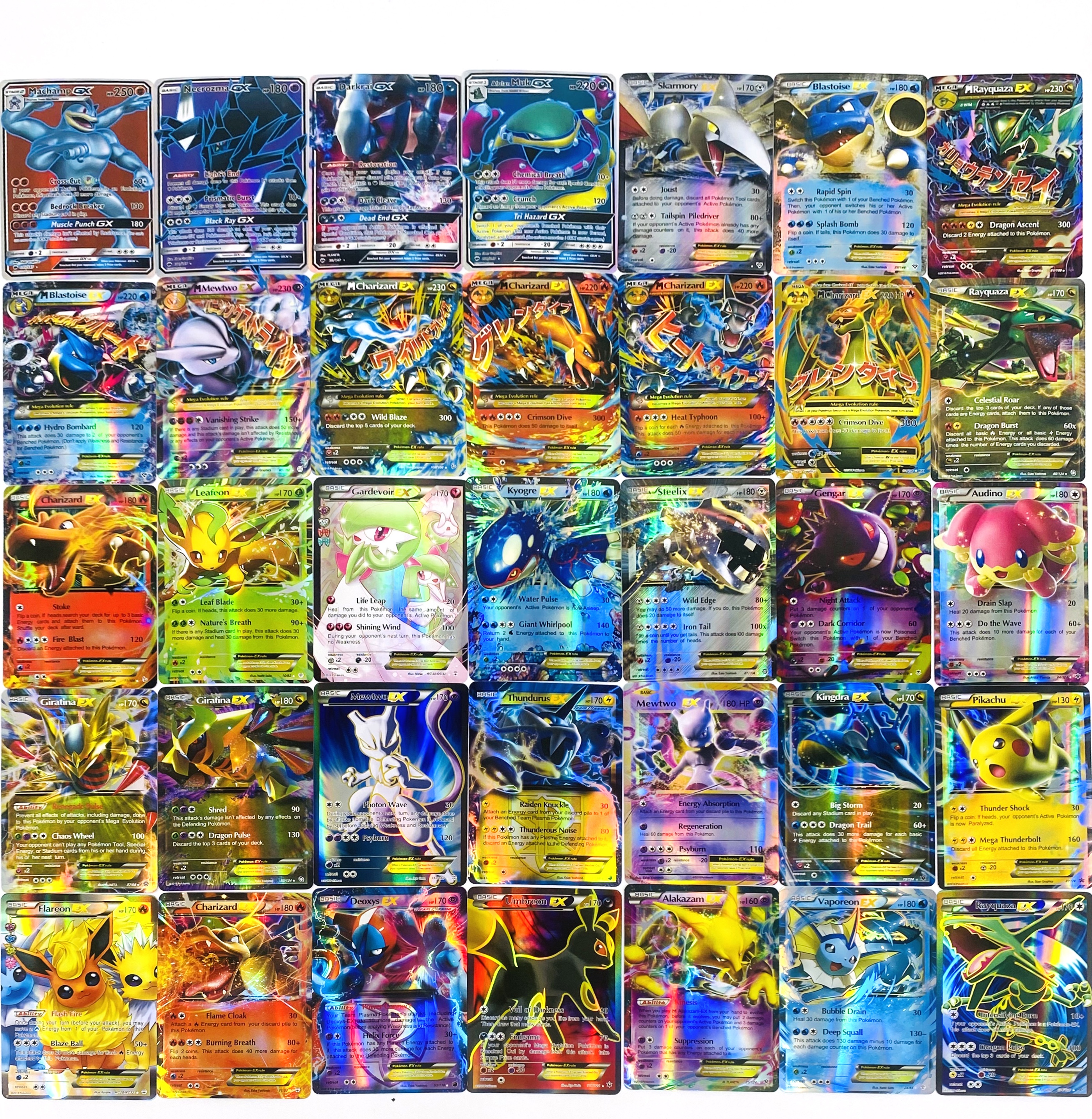 Pokemon Shining Cards 100/200pcs GX MEGA Game Battle Game Kids