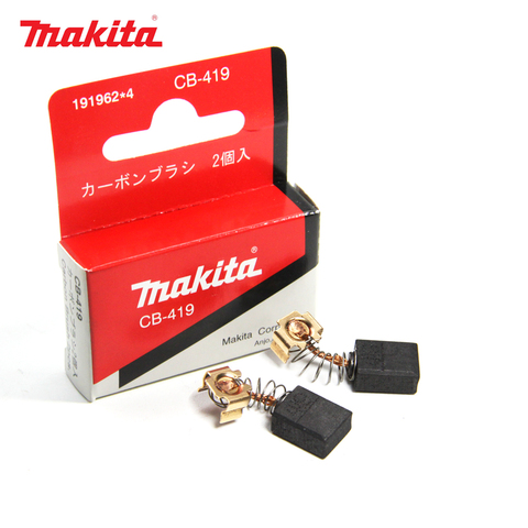 Original Makita CB419 Carbon Brushes 6 x 9 x 11.5mm Coal Spare Parts for Electric Motors CB406 CB407 CB418 ► Photo 1/6