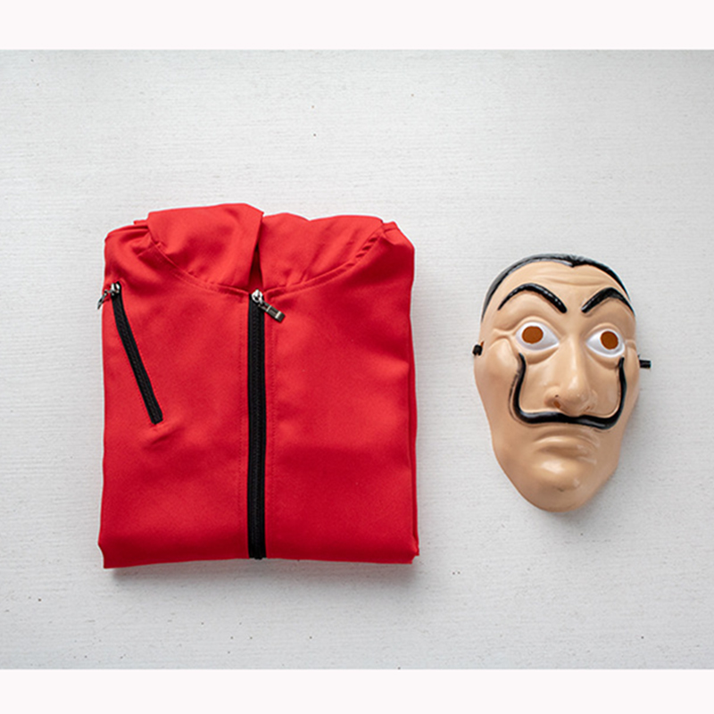 Salvador Dali Suit Money Heist The House of Paper La Casa De Papel COSTUME+MASK 