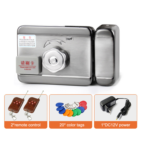 Rainproof Home Door Lock Intelligent Electronic Lock castle With Remote Control Optional & Double side RFID Unlock ► Photo 1/6