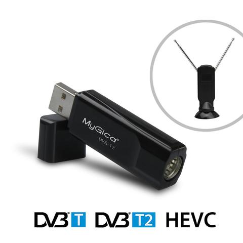 DVB-T2/T/C FM PVR Analog USB TV stick Tuner Dongle PAL/NTSC/SECAM with  antenna Remote Control DVB T2 HD TV Receiver For Windows