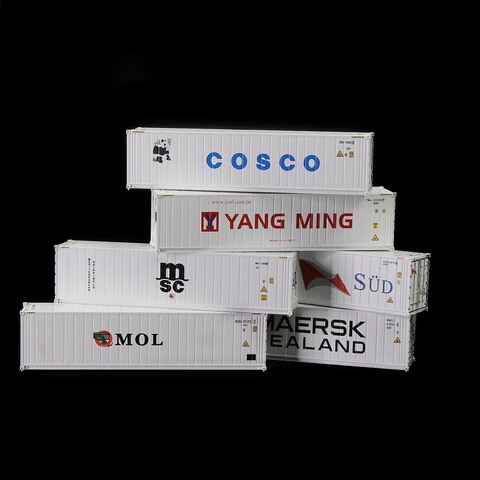 10pcs N Scale 40ft Hi-Cube Refrigerater 1:150 40 Feet Shipping Container Freight Car C15012 ► Photo 1/6