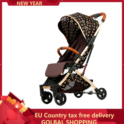 Baby Stroller Trolley Car trolley Folding Baby Carriage 2 in 1 Buggy Lightweight Pram Europe Stroller Original Pushchair Plane ► Photo 1/6