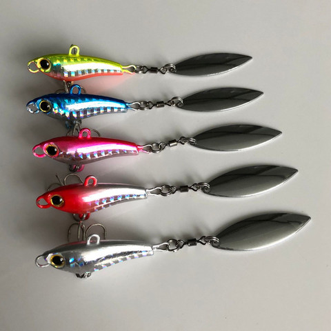 Fashion 10/15/22/35g 3D Eyes Metal Vib Blade Lure Sinking Vibration Baits Artificial Vibe for Bass Pike Perch Fishing 5 Colors ► Photo 1/6