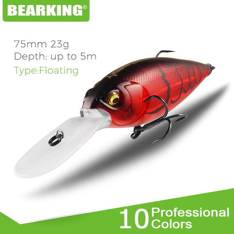 BEARKING 7.5cm 23g floating depth up to 5m Top artificial Fishing lures crank quality wobblers baits crankbaits fishing tackle ► Photo 1/6