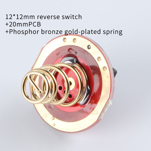 12*12mm reverse switch +20mmPCB +Phosphor bronze gold-plated spring ► Photo 1/2