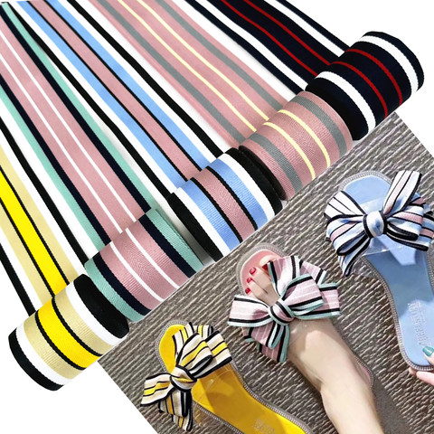 4CM striped ribbon decorative edging cloth strip wide T-shirt Hat diy Shoes belt Sewing Clothing Handmade accessories bias tape ► Photo 1/6